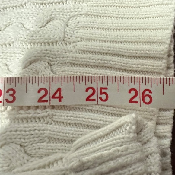 Croft & Barrow White Ladies Cable Knit Sweater EUC Size S - Picture 11 of 11